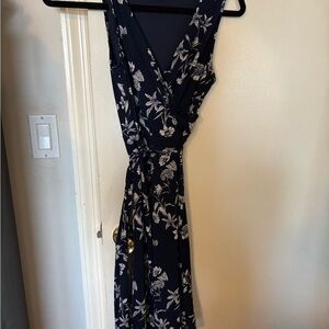 Navy Floral Maxi Dress